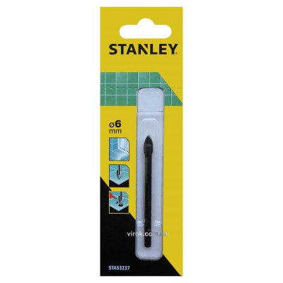 Свердло по керамічній плитці STANLEY 6 мм STA53237-QZ Свердло по керамічній плитці STANLEY 6 мм STA53237-QZ