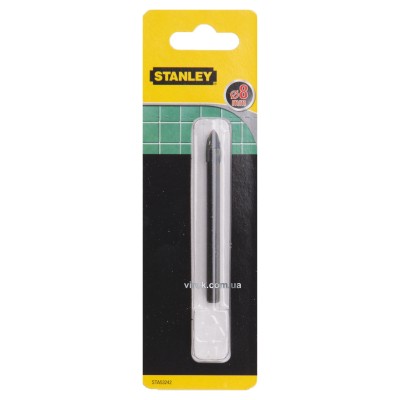 Свердло по керамічній плитці STANLEY 8 мм STA53242-QZ Свердло по керамічній плитці STANLEY 8 мм STA53242-QZ