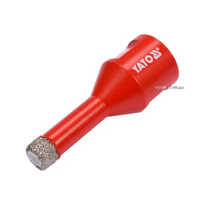 Сверло по керамике и гресу с алмазным напилением YATO 10 мм М14 YT-60443