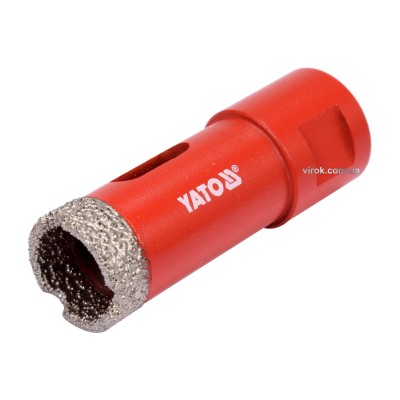 Сверло по керамике и гресу с алмазным напилением YATO 20 мм М14 YT-60444