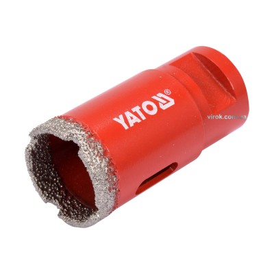 Сверло по керамике и гресу с алмазным напилением YATO 30 мм М14 YT-60445