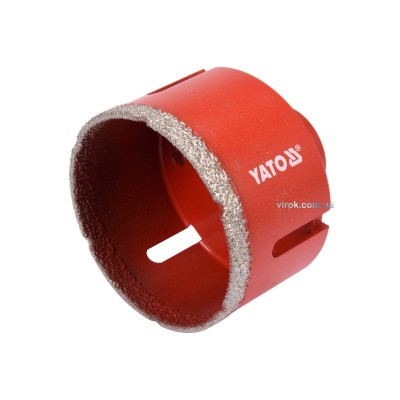 Сверло по керамике и гресу с алмазным напилением YATO 68 мм М14 YT-60447