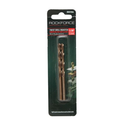 Сверло по металлу 4мм HSS+Co(2шт), в блистере ROCKFORCE RF-DS240H Сверло по металлу 4мм HSS+Co(2шт), в блистере ROCKFORCE RF-DS240H