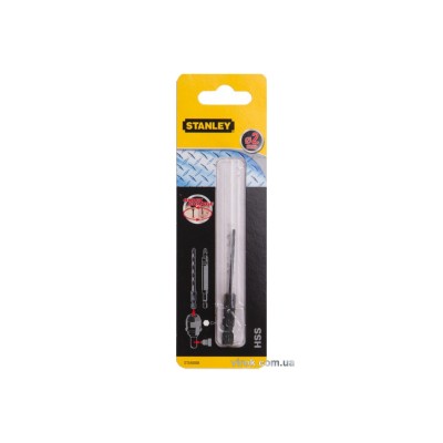 Свердло по металу, дереву, пластику STANLEY SUPER-LOCK з хвостовиком 1/4" 2 х 66/25 мм STA50008-XJ Свердло по металу, дереву, пластику STANLEY SUPER-LOCK з хвостовиком 1/4" 2 х 66/25 мм STA50008-XJ