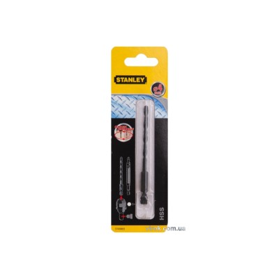 Сверло по металлу, дереву, пластику STANLEY SUPER-LOCK с хвостовиком 1/4" 4 х 88/54 мм STA50023-XJ