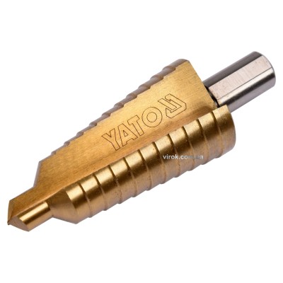Свердло по металу конусне ступінчасте YATO HSS 4241 10-30 мм 87/60 мм YT-44746