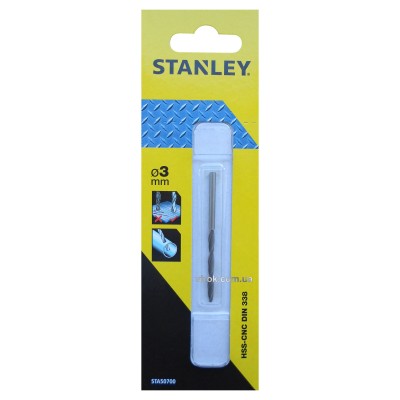 Свердло по металу STANLEY 3 мм STA50700-QZ Свердло по металу STANLEY 3 мм STA50700-QZ