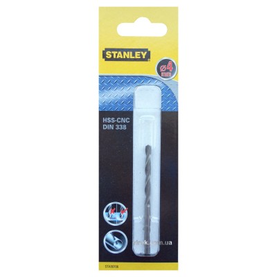 Свердло по металу STANLEY 4 мм STA50706-QZ Свердло по металу STANLEY 4 мм STA50706-QZ