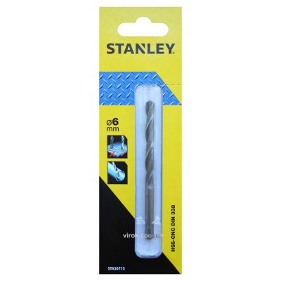 Свердло по металу STANLEY 6 мм STA50715-QZ Свердло по металу STANLEY 6 мм STA50715-QZ