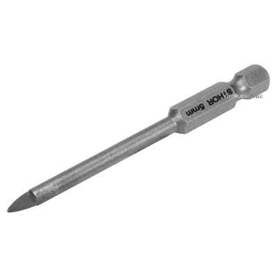 Сверло по стеклу и керамике STHOR 5 x 70 мм HEX-1/4" YG6X 21702