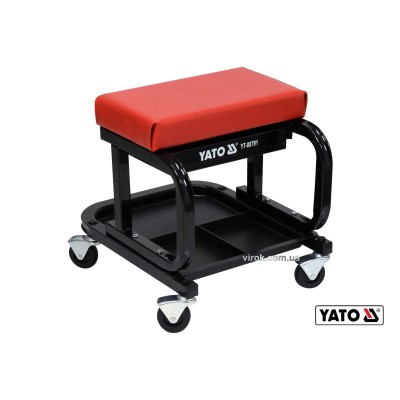 Табурет на колесах YATO с шухлядой 440 x 360 x 390 мм 150 кг YT-08791