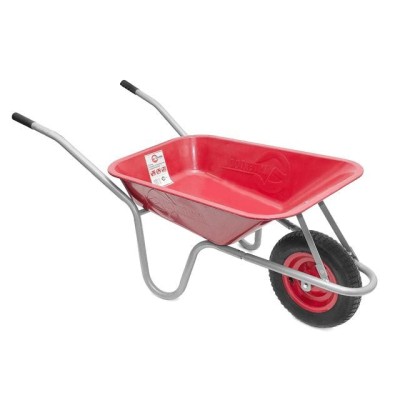 Тачка садово-будівельна, 65л., 130кг, 1 пневмоколесо з підшипником 14" (3.50-8) Intertool WB-0613