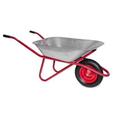 Тачка садово-будівельна, 65л., 150кг, 1 пневмоколесо з підшипником 14" (3.50-8) Intertool WB-0615