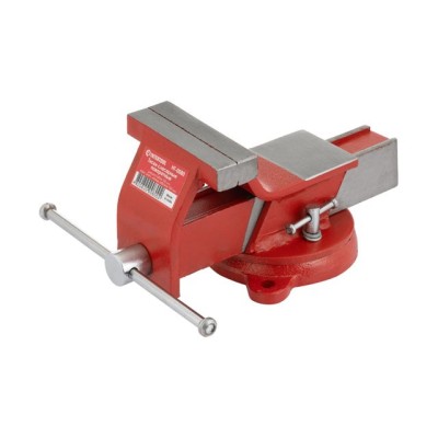 Тиски слюсарні поворотні 100мм економ, 4.05 кг Intertool HT-0080