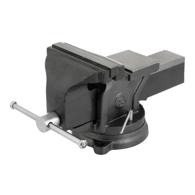 Тиски слюсарні поворотні 200мм посилені, 25,3 кг Intertool HT-0084