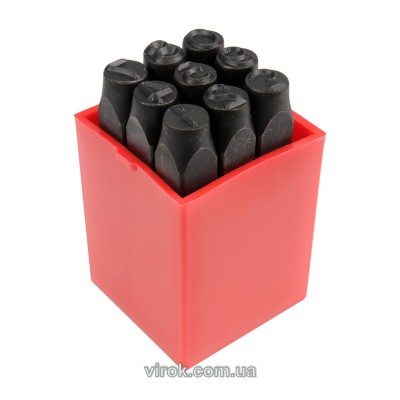 Трафарети цифрові YATO, кпл. 9 шт, h-8 мм [18] YT-6855