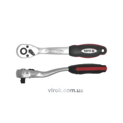 Трещотка 1/2" с изогнутой ручкой YATO 250 мм 72 зубца YT-0318