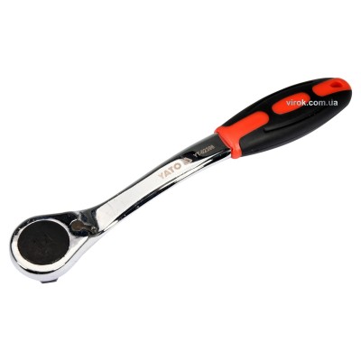 Трещотка шестигранная изогнутая YATO HEX14 HRC 42-48 CrV YT-02396