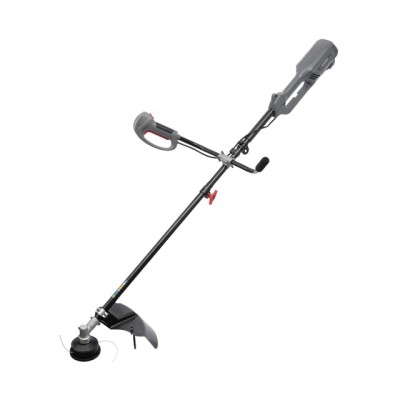 Тример електричний, 1200 Вт, 230 В~50 Гц, 7500 об/хв, плавний пуск, діаметр обертання диска/ліски 255/380 мм, котушка + 3-х зубчастий ніж Intertool DT-2246