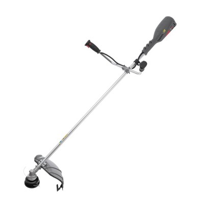 Тример електричний, 1400 Вт, 230 В~50 Гц, 7500 об/хв, плавний пуск, діаметр обертання диска/ліски 255/420 мм, котушка + 3-х зубчастий ніж Intertool DT-2248