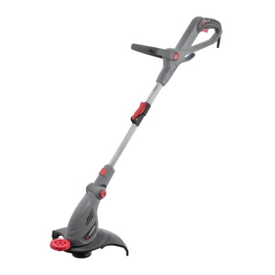 Тример електричний, 450 Вт, 230 В~50 Гц, 10000 об/хв, діаметр обертання волосіні 300 мм, регулювання довжини штанги/положення косильної головки Intertool DT-2255