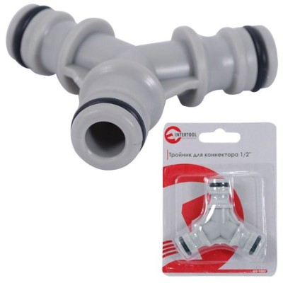 Тройник для конектора 1/2 Intertool GE-1003