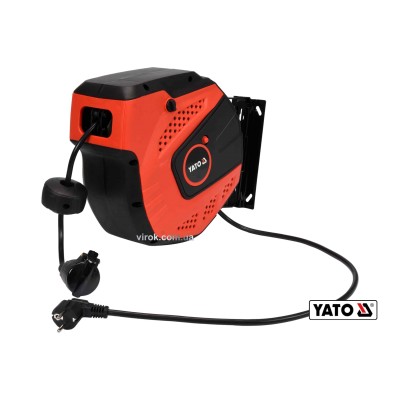 Удлинитель электрический на катушке YATO 10 м 1.5 мм? 3-жильный YT-81220