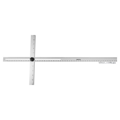 Угольник алюминиевый YATO с двух линеек с метрическими и дюймовыми шкалами 1270 x 560 мм YT-70792