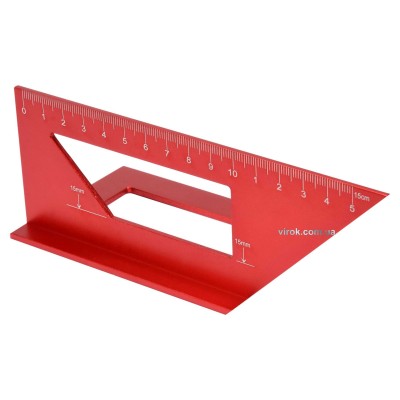 Угольник "японский" алюминиевый YATO для углов 90° и 45° 150 мм YT-70797