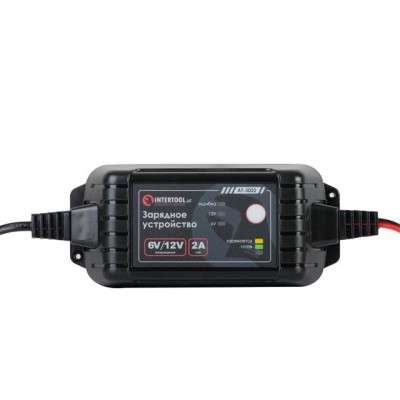 Устройство зарядное 6/12В, 2А, 230В, емкость заряжаемого аккумулятора 1.2-60 а/ч Intertool AT-3022