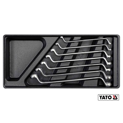Вклад до інструментальної шафи YATO ключі накидні 7 шт 6х7, 8х9, 10х11, 12х13, 14х15, 16х17, 18х19 мм YT-5533