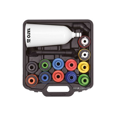 Воронка для залива масла с адаптерами YATO 2 л 15 шт YT-06919