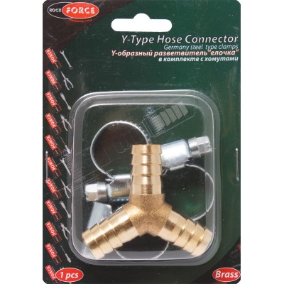 Y-подібний розгалужувач "ялинка" 6мм+ хомути для кріплення (у блістері) ROCKFORCE RF-E102-5/1