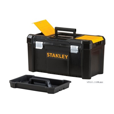 Ящик для инструментов пластиковый 19 " STANLEY 48 х 25 х 25 см с металлическими замками STST1-75521
