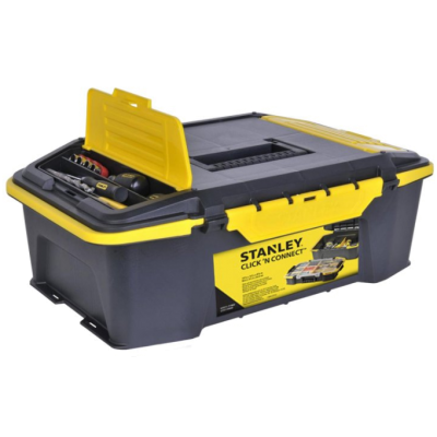 Ящик для инструментов пластиковый STANLEY "Click&Connect" 50.7 x 31 x 16.8 см STST1-71964 Ящик для инструментов пластиковый STANLEY "Click&Connect" 50.7 x 31 x 16.8 см STST1-71964
