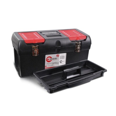 Ящик для інструментів із металевими замками 24" 610*255*251мм Intertool BX-1024