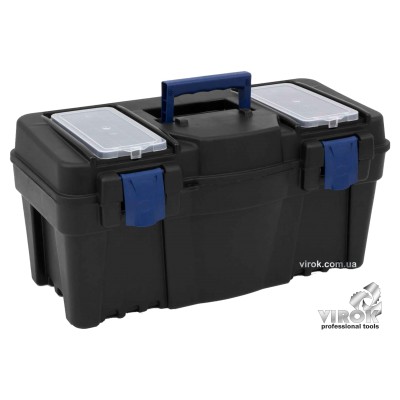Ящик для інструментів з органайзером пластиковий Caliber 22" TM VIROK 550 х 267 х 270 мм 79V122