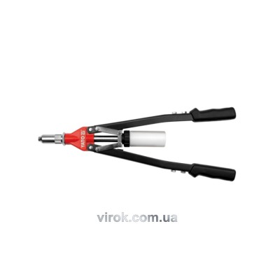 Заклепочник двуручный YATO для заклепок ?=3.2, 4, 4.8, 6, 6.4 мм 525 мм YT-3610