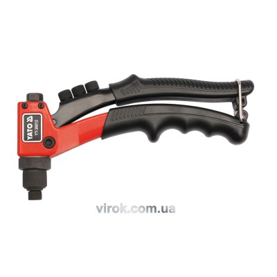 Заклепочник ручний YATO для заклепок ?=2.4, 3.2, 4, 4.8 мм 200 мм YT-36012