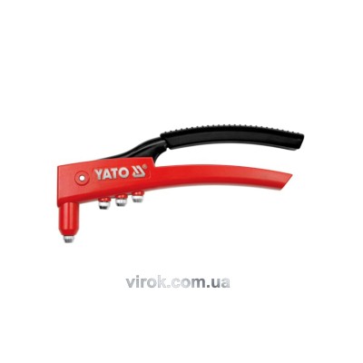 Заклепочник ручной YATO для заклепок ?=2.4, 3.2, 4, 4.8 мм 280 мм YT-3600