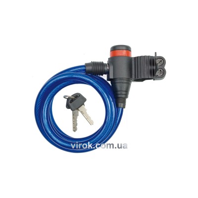 Велосипедний замок VOREL 10 x 1800 мм 77835 Велосипедний замок VOREL 10 x 1800 мм 77835