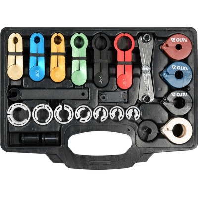 Засоби для роз'єднання паливних і кондиціонерних трубопровідників YATO, наб. 23 елем. YT-06301