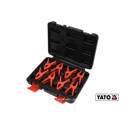 Зажимы для металлических проводов YATO 8 шт + кейс YT-08391
