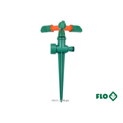 Зрошувач обертовий 3-сторонній FLO на кілку, до шлангу 1/2", ABS-пластик 89272 Зрошувач обертовий 3-сторонній FLO на кілку, до шлангу 1/2", ABS-пластик 89272