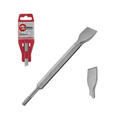 Зубило плоске SDS-PLUS 17х400х25 мм Intertool SD-0441