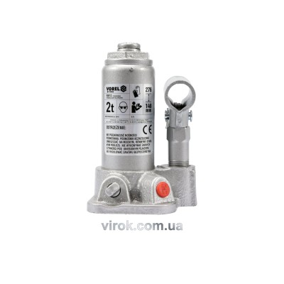 Домкрат гидравлический бутылочный VOREL 2 т 148-276 мм 80012
