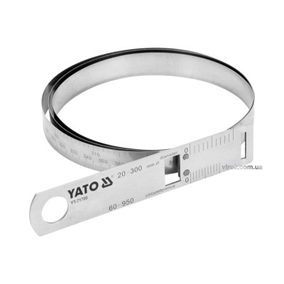 Циркометр стальной Yato для кола- 60-950 мм и диаметра 20-300 мм с метрической и дюймовой шкалами YT-71700