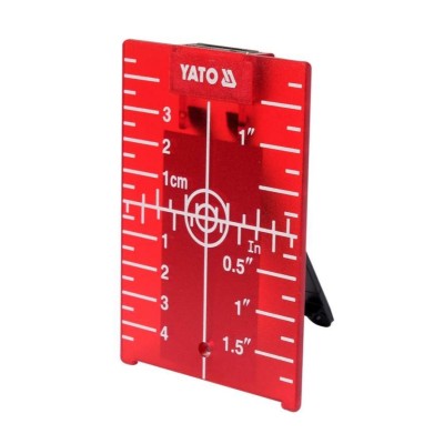 Пластина прицільна для нівелира з лазерним червоним лучом Yato 105х75х3,2 мм YT-30464