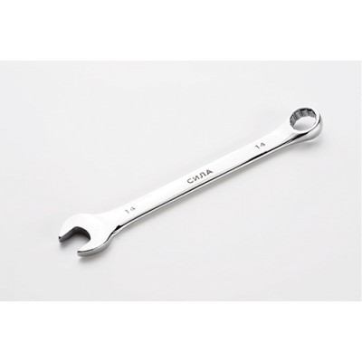 Ключ ріжково-накидний полірований CrV 14мм СИЛА 201064