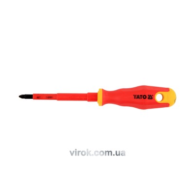 Викрутка діелектрична хрестова Yato PZ2 x 100 мм VDE до 1000 В YT-2826
